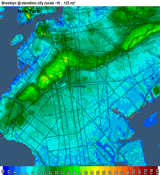 Zoom OUT 2x Brooklyn, United States elevation map