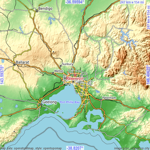 Topographic map of Reservoir