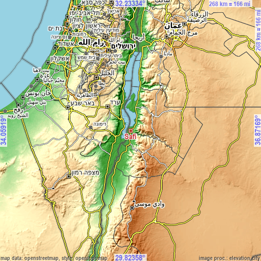 Topographic map of Safi