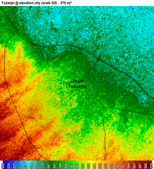 Zoom OUT 2x Ţubarjal, Saudi Arabia elevation map