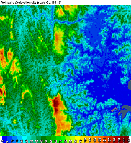 Zoom OUT 2x Vohipaho, Madagascar elevation map