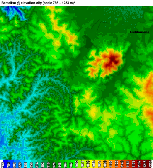Zoom OUT 2x Bemaitso, Madagascar elevation map