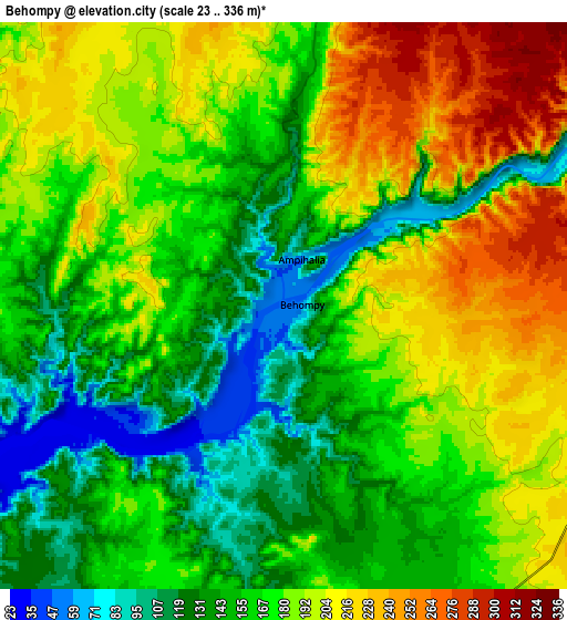 Zoom OUT 2x Behompy, Madagascar elevation map