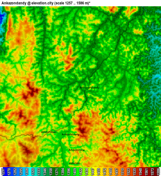 Zoom OUT 2x Ankazondandy, Madagascar elevation map