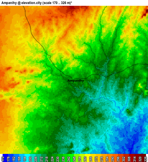 Zoom OUT 2x Ampanihy, Madagascar elevation map