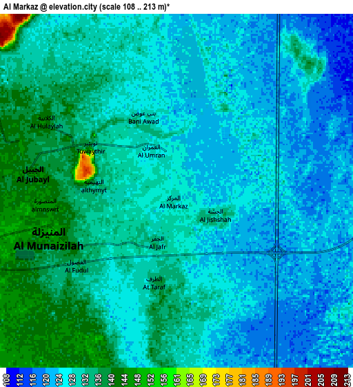 Zoom OUT 2x Al Markaz, Saudi Arabia elevation map