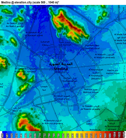 Zoom OUT 2x Medina, Saudi Arabia elevation map