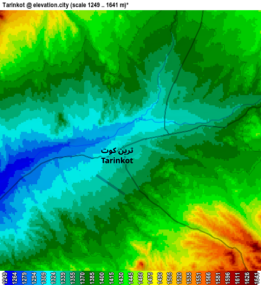Zoom OUT 2x Tarinkot, Afghanistan elevation map