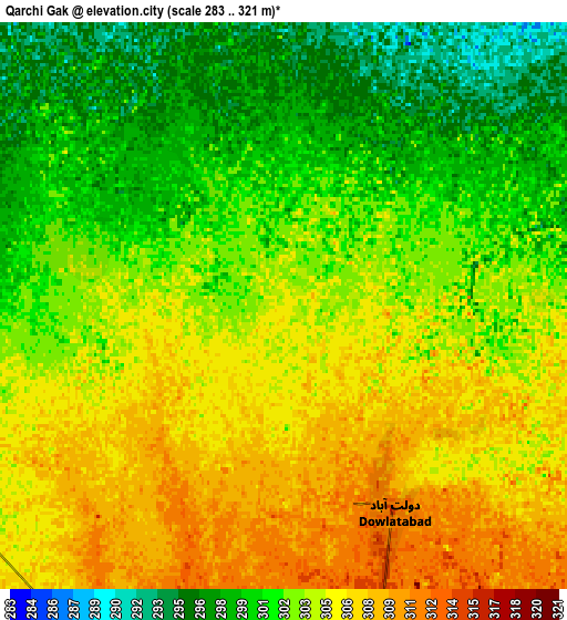 Zoom OUT 2x Qarchī Gak, Afghanistan elevation map