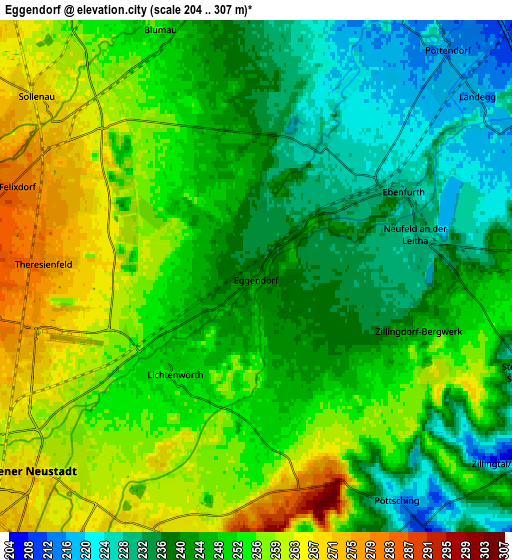 Zoom OUT 2x Eggendorf, Austria elevation map