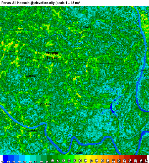 Zoom OUT 2x Parvez Ali Hossain, Bangladesh elevation map