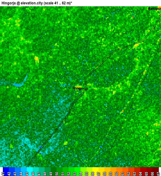 Zoom OUT 2x Hingorja, Pakistan elevation map