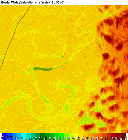 Zoom OUT 2x Bozdar Wada, Pakistan elevation map