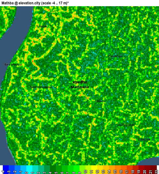 Zoom OUT 2x Mathba, Bangladesh elevation map