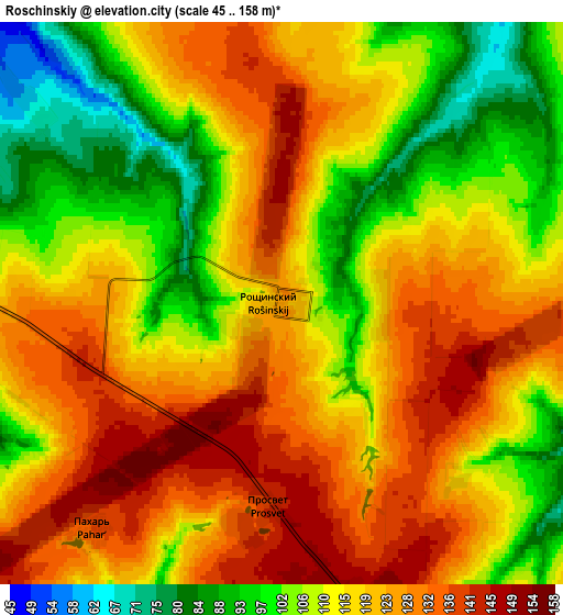 Zoom OUT 2x Roschinskiy, Russia elevation map