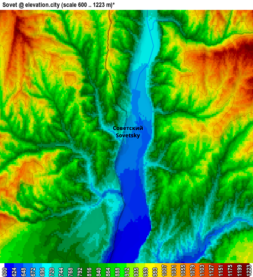 Zoom OUT 2x Sovet, Tajikistan elevation map