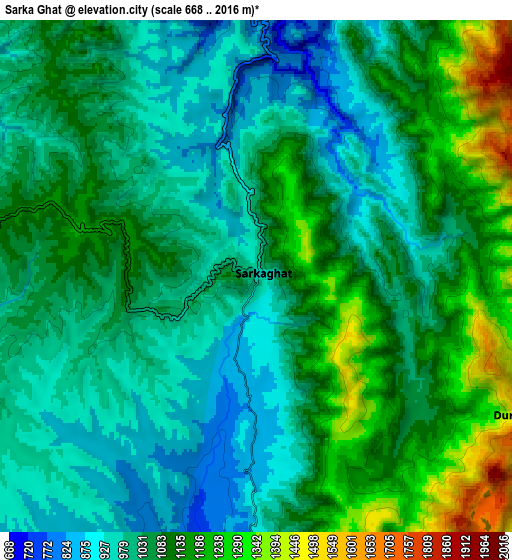 Zoom OUT 2x Sarka Ghāt, India elevation map