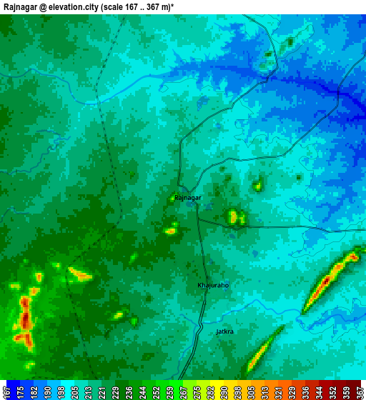 Zoom OUT 2x Rājnagar, India elevation map