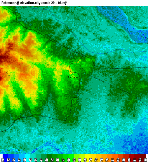 Zoom OUT 2x Pātrasāer, India elevation map