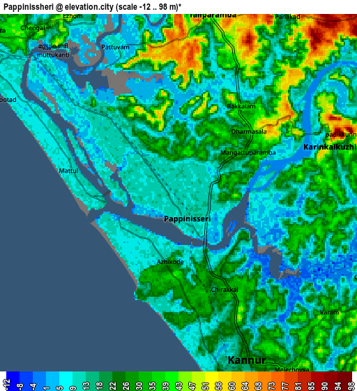 Zoom OUT 2x Pāppinisshēri, India elevation map
