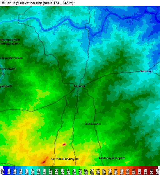 Zoom OUT 2x Mūlanūr, India elevation map