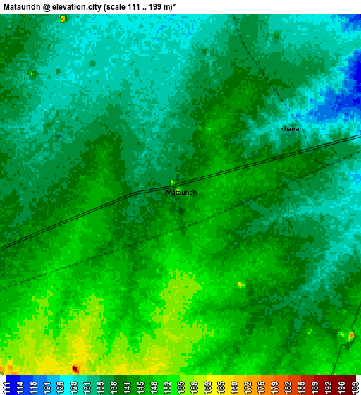 Zoom OUT 2x Mataundh, India elevation map