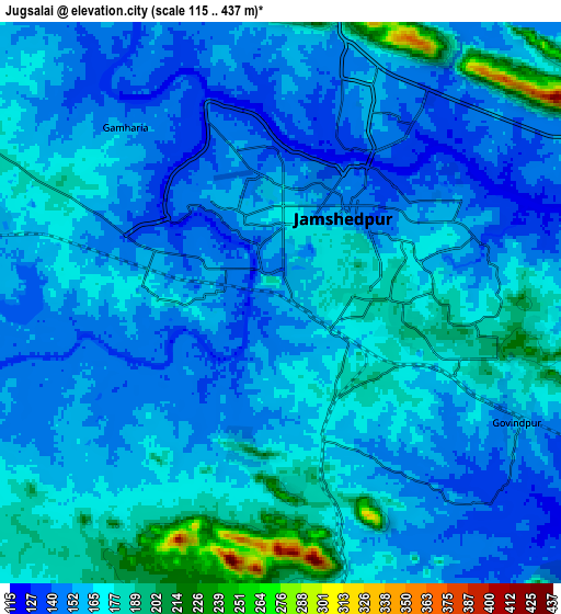 Zoom OUT 2x Jugsālai, India elevation map