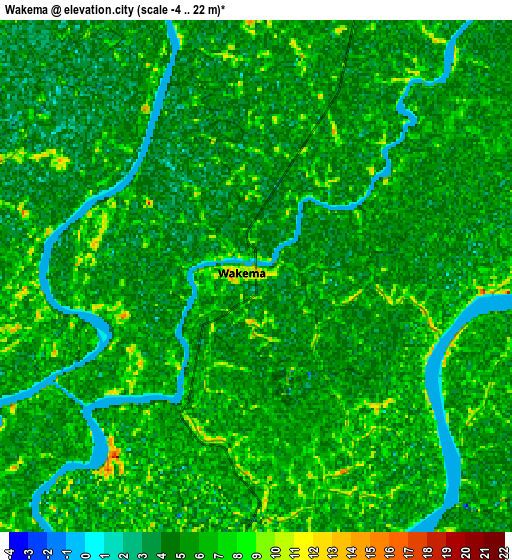 Zoom OUT 2x Wakema, Myanmar elevation map
