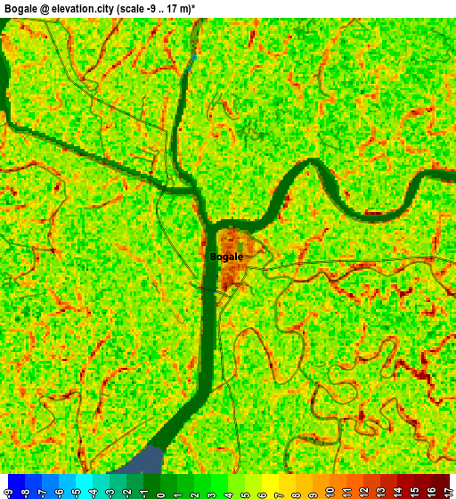 Zoom OUT 2x Bogale, Myanmar elevation map