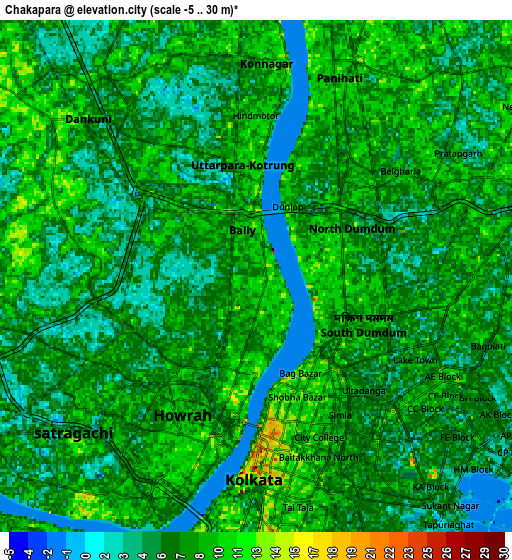 Zoom OUT 2x Chakapara, India elevation map