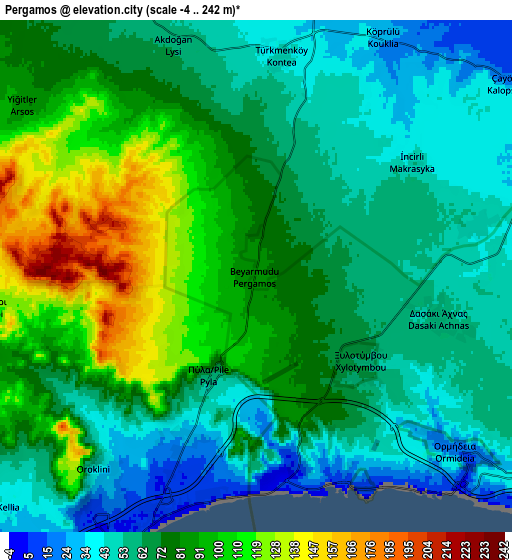 Zoom OUT 2x Pérgamos, Cyprus elevation map