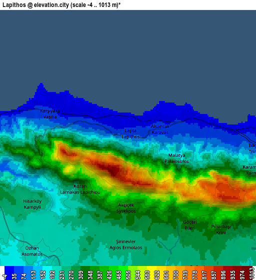 Zoom OUT 2x Lápithos, Cyprus elevation map