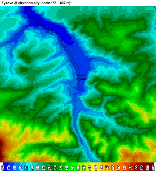 Zoom OUT 2x Zykovo, Russia elevation map