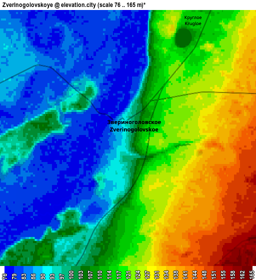 Zoom OUT 2x Zverinogolovskoye, Russia elevation map