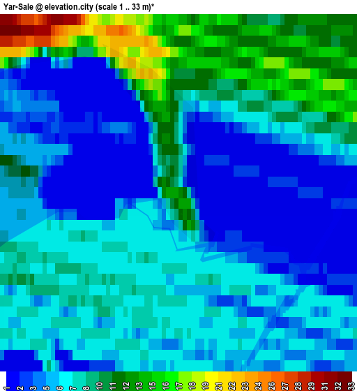 Zoom OUT 2x Yar-Sale, Russia elevation map