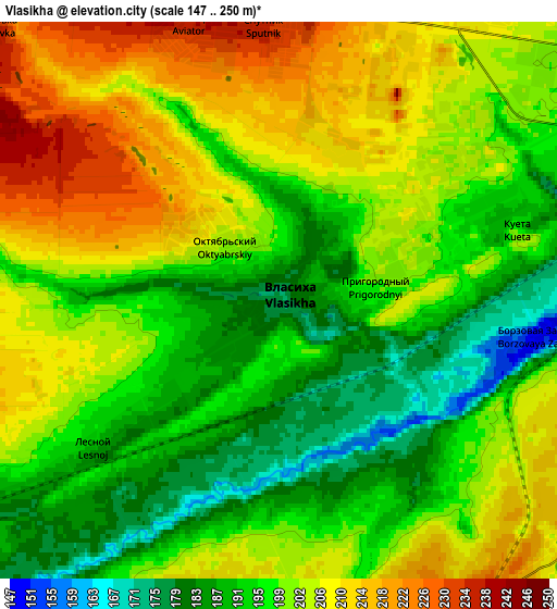 Zoom OUT 2x Vlasikha, Russia elevation map