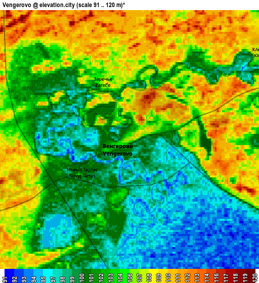 Zoom OUT 2x Vengerovo, Russia elevation map