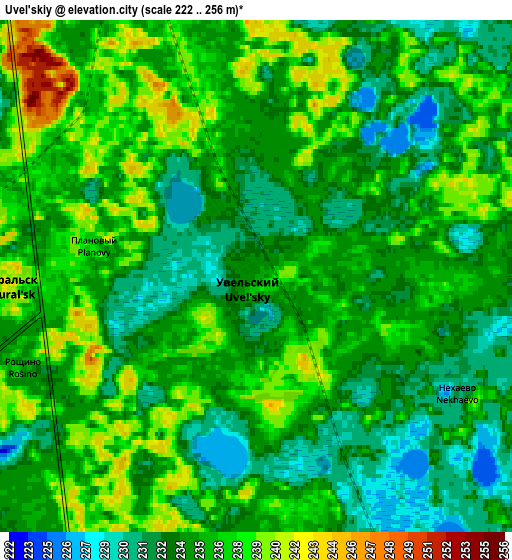 Zoom OUT 2x Uvel’skiy, Russia elevation map