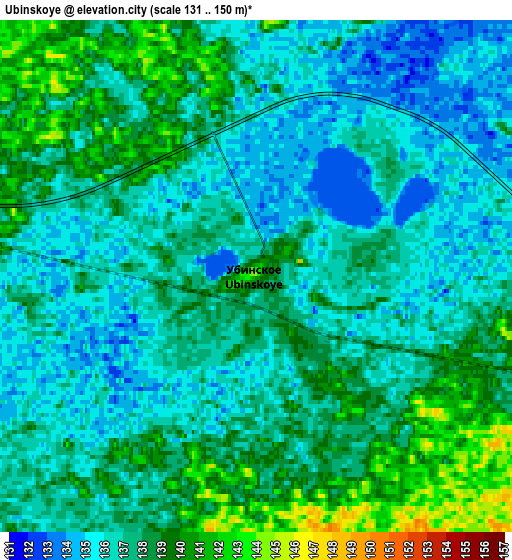 Zoom OUT 2x Ubinskoye, Russia elevation map