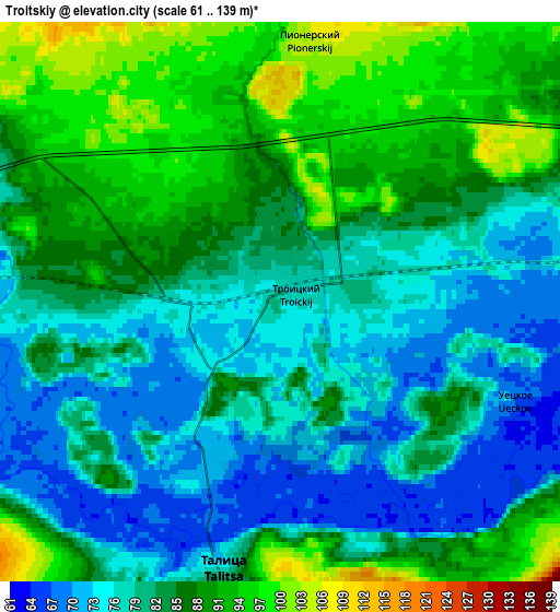 Zoom OUT 2x Troitskiy, Russia elevation map
