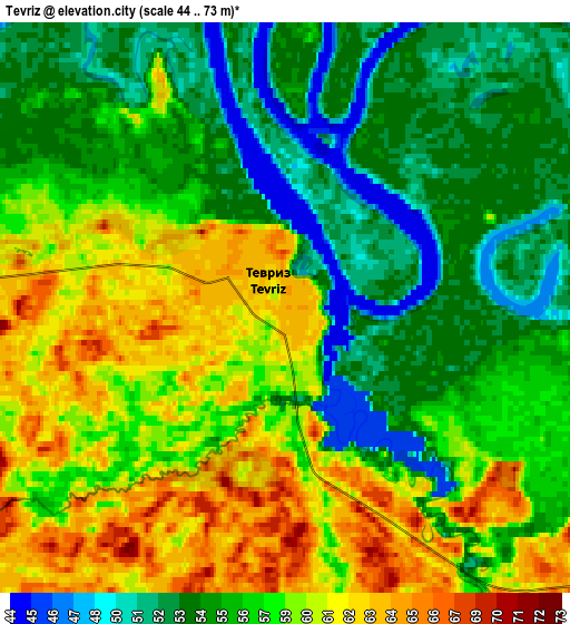 Zoom OUT 2x Tevriz, Russia elevation map