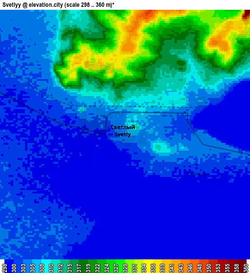 Zoom OUT 2x Svetlyy, Russia elevation map