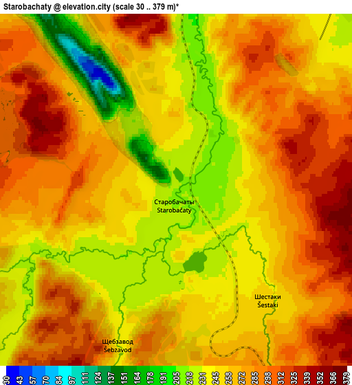 Zoom OUT 2x Starobachaty, Russia elevation map