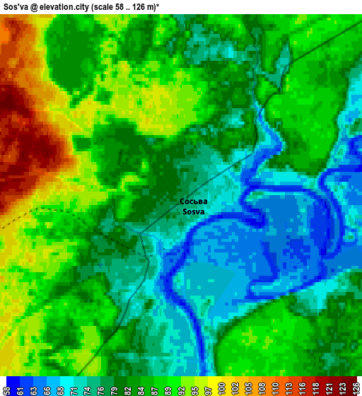 Zoom OUT 2x Sos’va, Russia elevation map