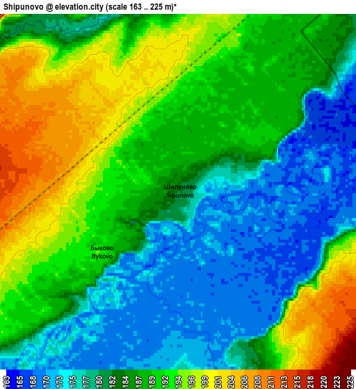 Zoom OUT 2x Shipunovo, Russia elevation map