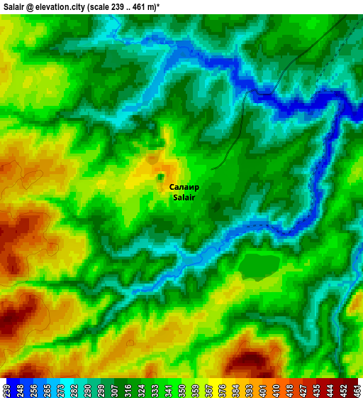 Zoom OUT 2x Salair, Russia elevation map