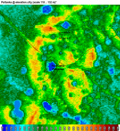 Zoom OUT 2x Poltavka, Russia elevation map