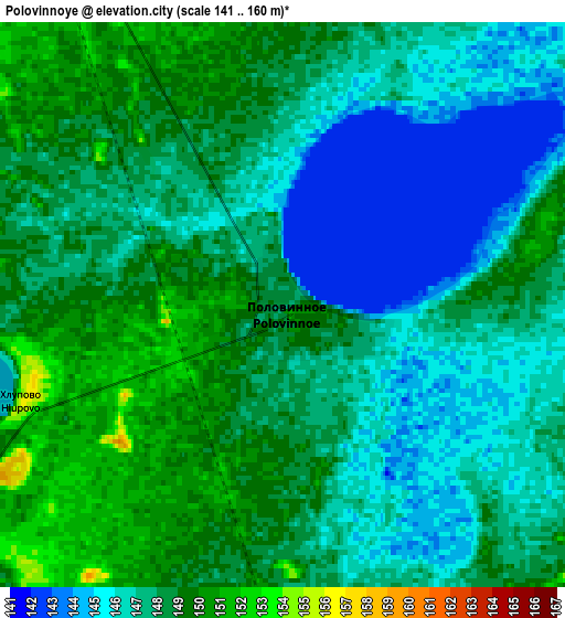 Zoom OUT 2x Polovinnoye, Russia elevation map