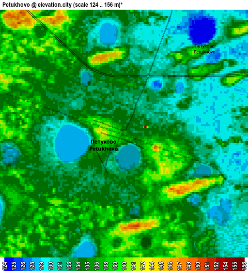 Zoom OUT 2x Petukhovo, Russia elevation map