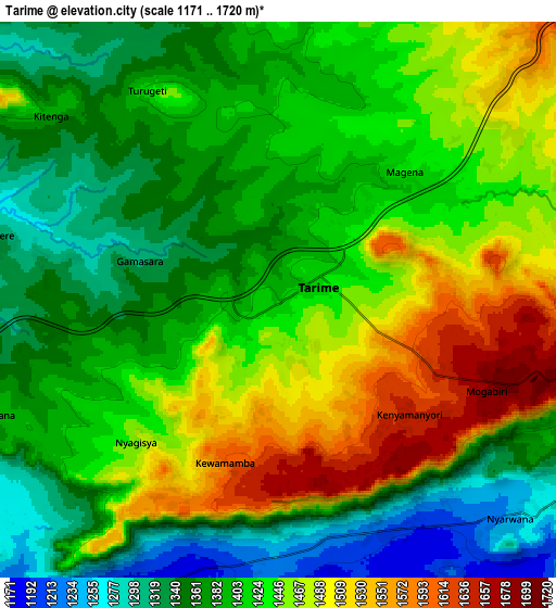Zoom OUT 2x Tarime, Tanzania elevation map